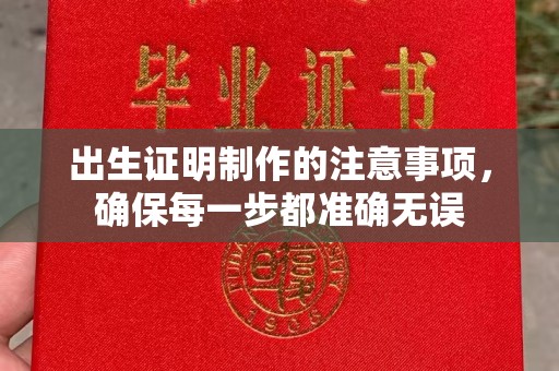 茂林出生证明制作的注意事项，确保每一步都准确无误