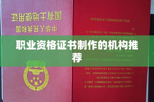 茂林职业资格证书制作的机构推荐