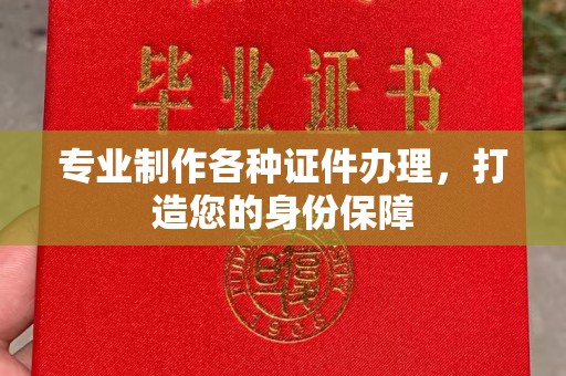茂林专业制作各种证件办理，打造您的身份保障