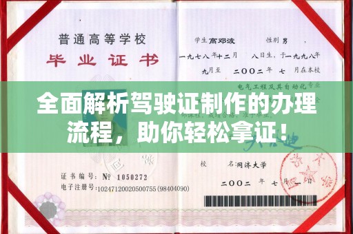 茂林全面解析驾驶证制作的办理流程，助你轻松拿证！