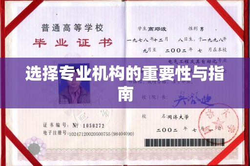 茂林选择专业机构的重要性与指南