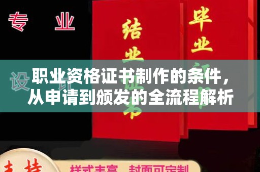 茂林职业资格证书制作的条件，从申请到颁发的全流程解析
